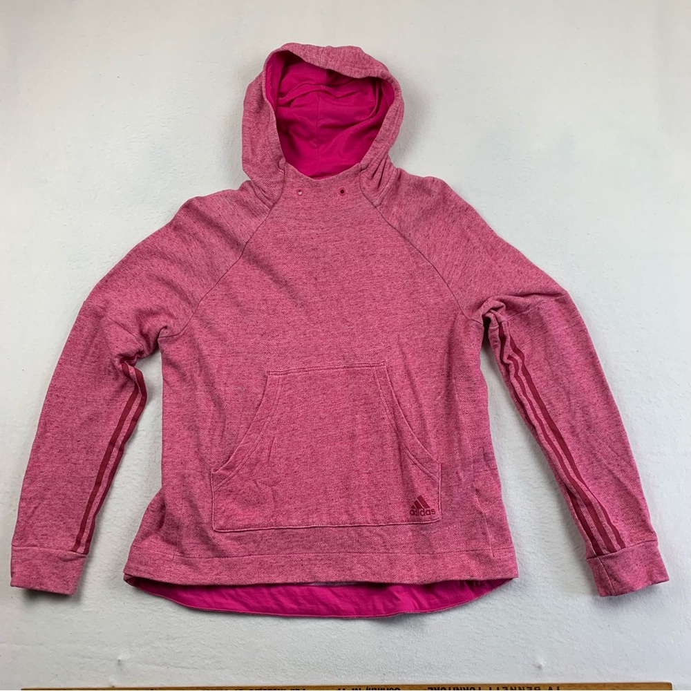 Adidas Sweatshirt Women's XL‎ Sport 2 Street Pullover Hoodie Pink